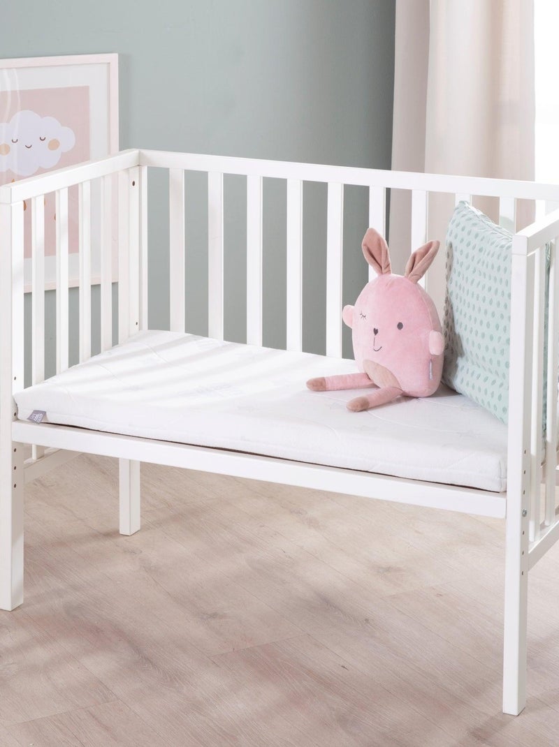 Lit cododo pour nouveau-né avec matelas respirant et déhoussable ROBA Blanc - Kiabi