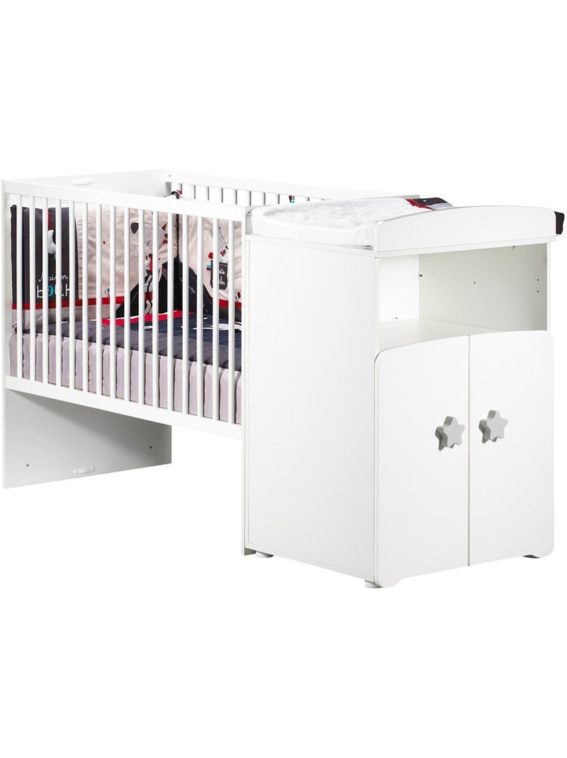 Lit combiné évolutif - babyprice Blanc Gris - Kiabi