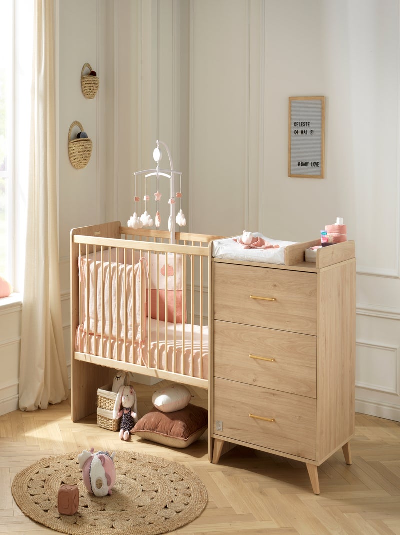 Lit combiné évolutif avec matelas - sauthon Marron - Kiabi