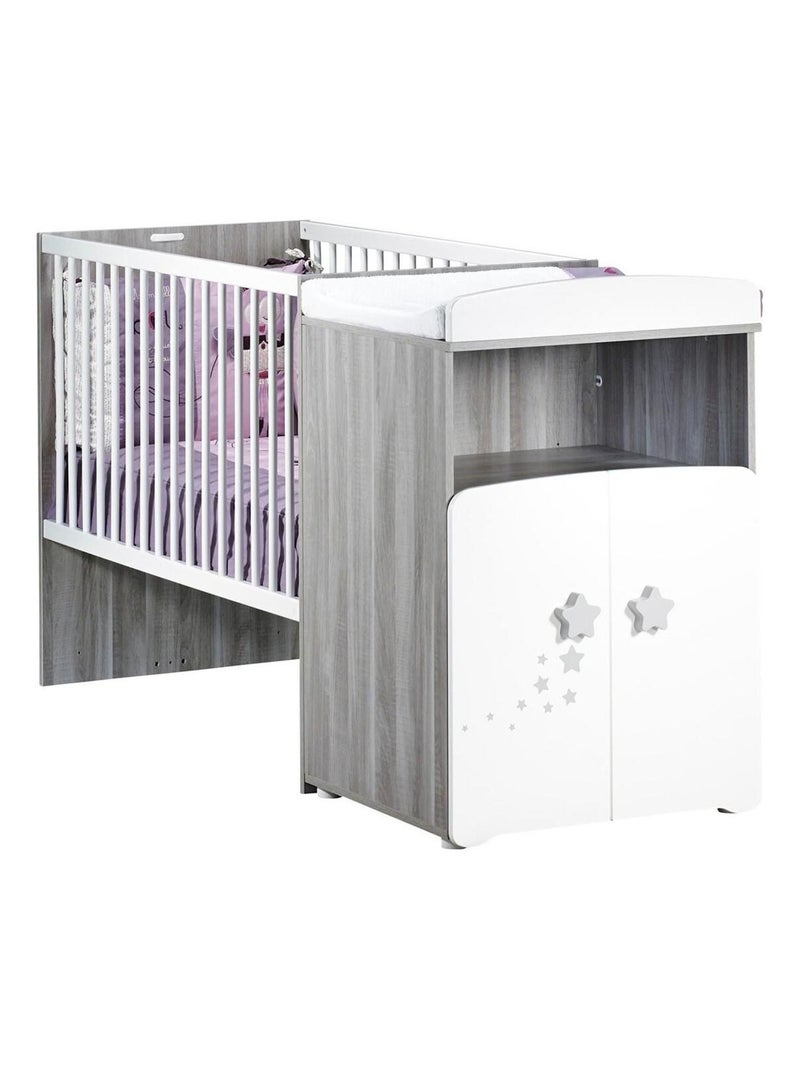 Lit combiné évolutif en bois - babyprice Blanc - Kiabi