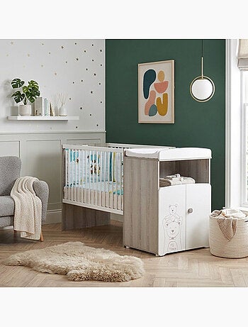 Lit combiné évolutif en bois - babyprice