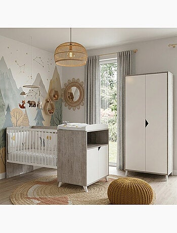 Lit combiné évolutif en bois - babyprice