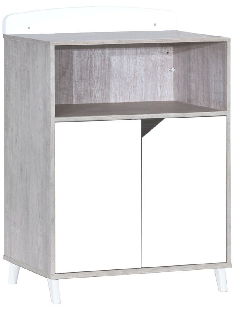 Lit combiné évolutif en bois - babyprice Blanc Gris - Kiabi