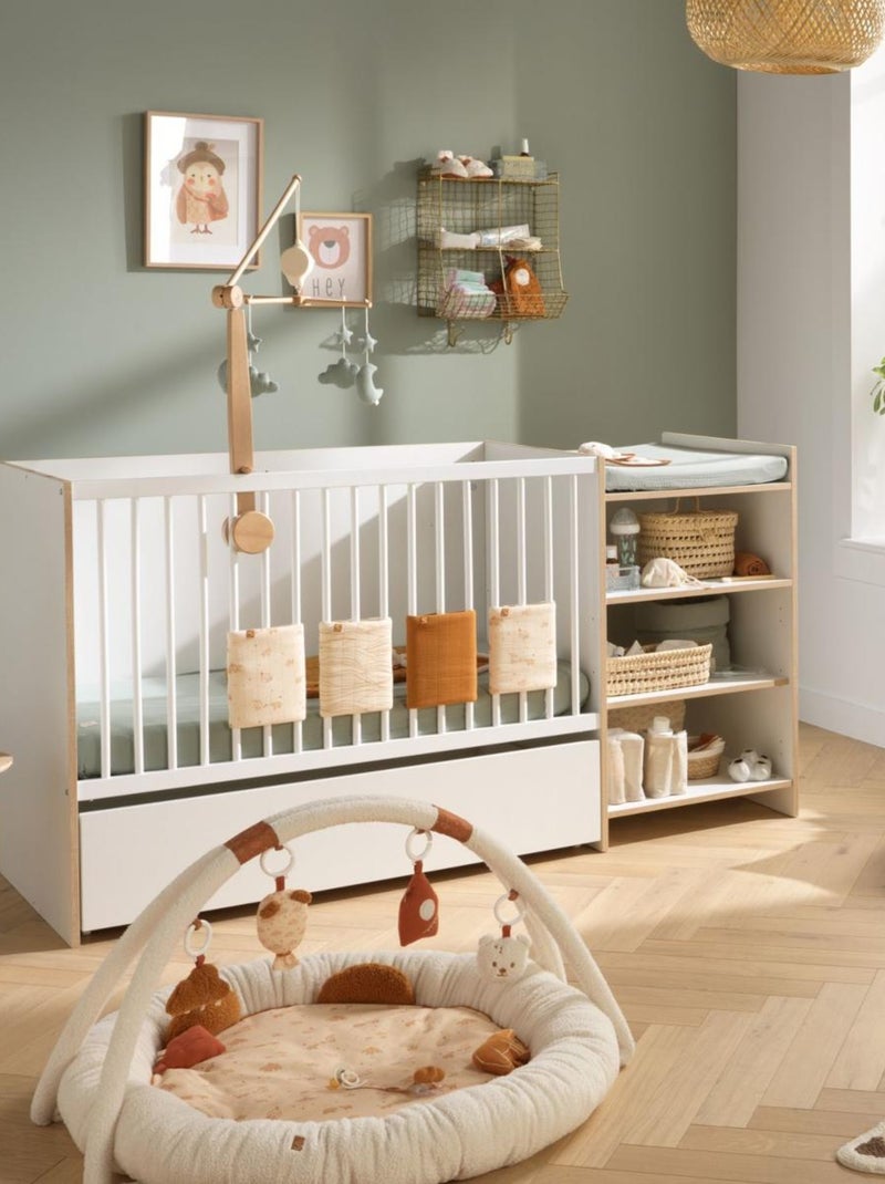 Lit combiné évolutif en bois - babyprice Blanc Marron - Kiabi