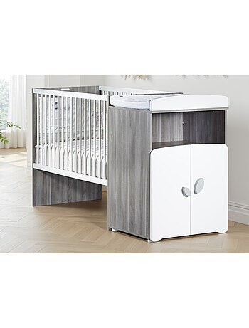 Lit combiné évolutif en bois - babyprice