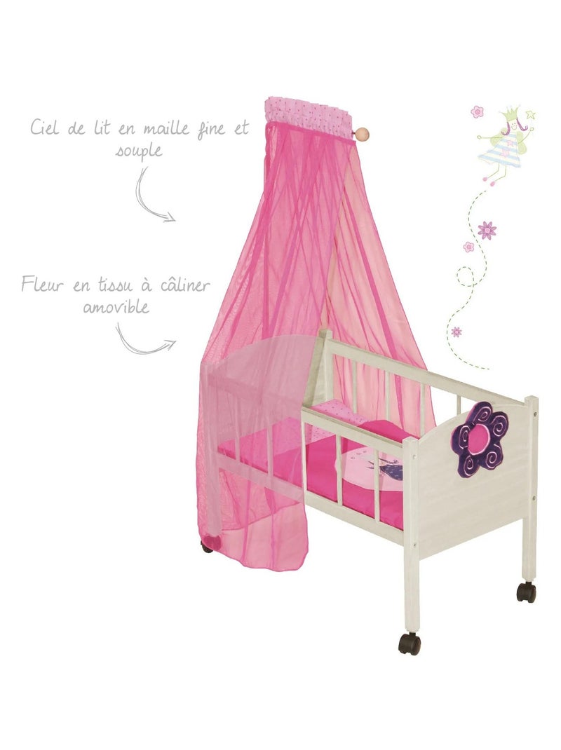 Lit de poupée avec literie complète 'Happy Fee' ROBA Beige/Rose - Kiabi