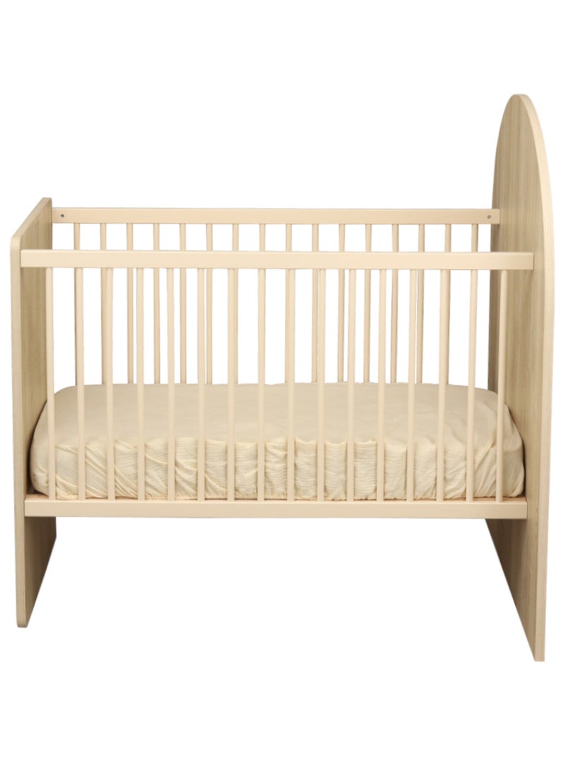 Lit évolutif 120x60 en 90x190 - tête de lit arche - sauthon Marron - Kiabi