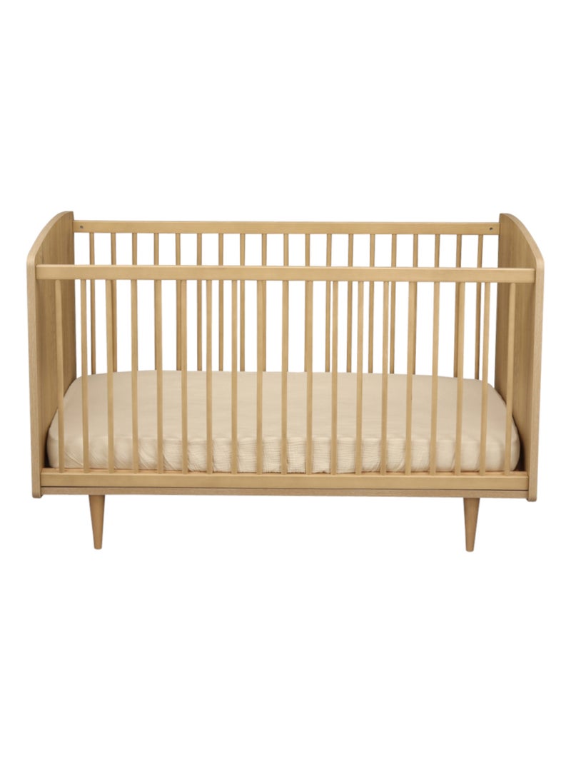 Lit évolutif 70x140 - little big bed pieds bois - sauthon Marron - Kiabi