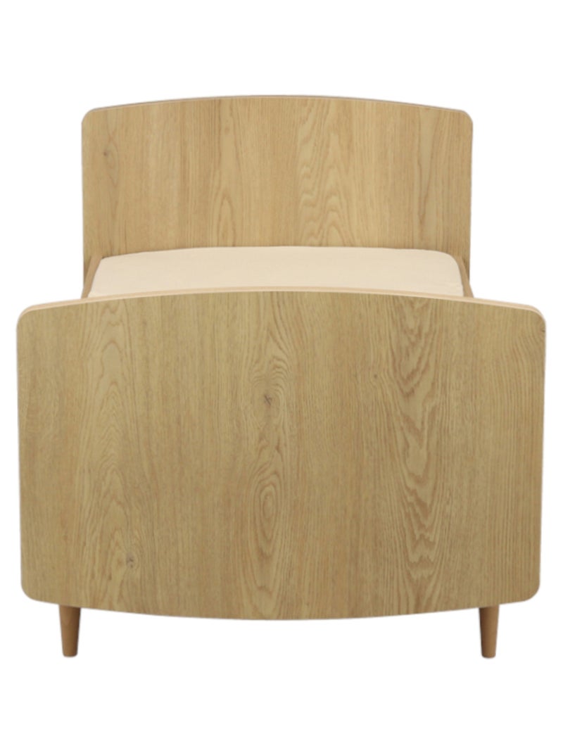 Lit évolutif 70x140 - little big bed pieds bois - sauthon Marron - Kiabi