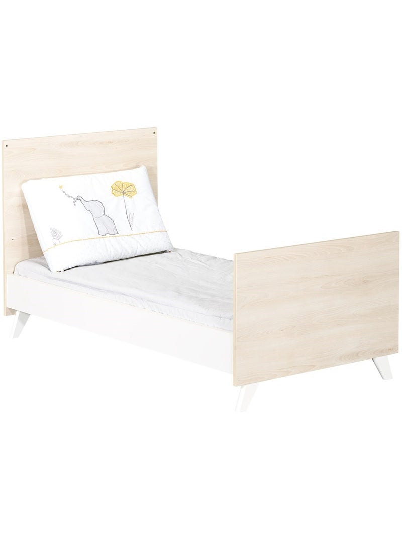 Lit évolutif en bois - babyprice Blanc Beige - Kiabi