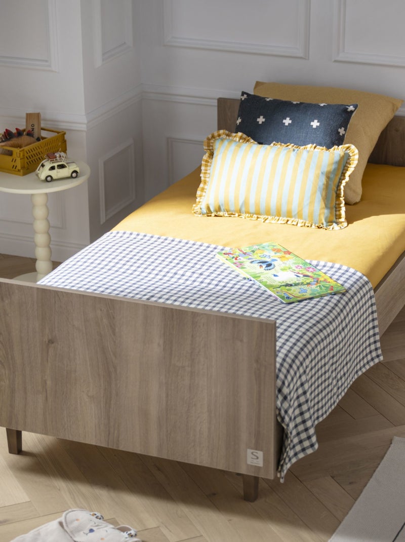 Lit junior 190x90cm - sauthon Marron - Kiabi