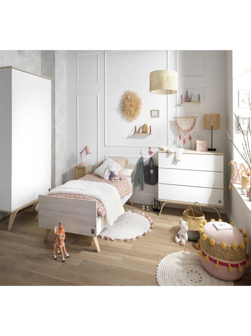 Lit junior en bois - sauthon Beige - Kiabi