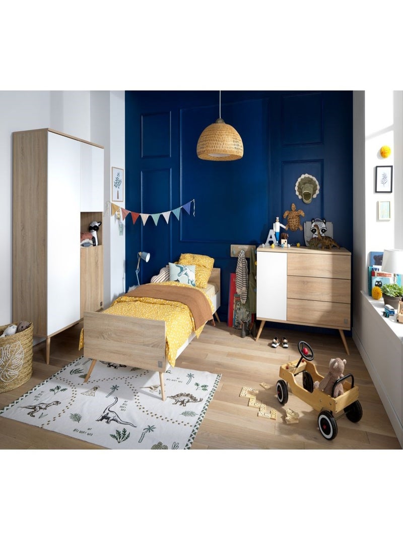 Lit junior en bois - sauthon Marron - Kiabi