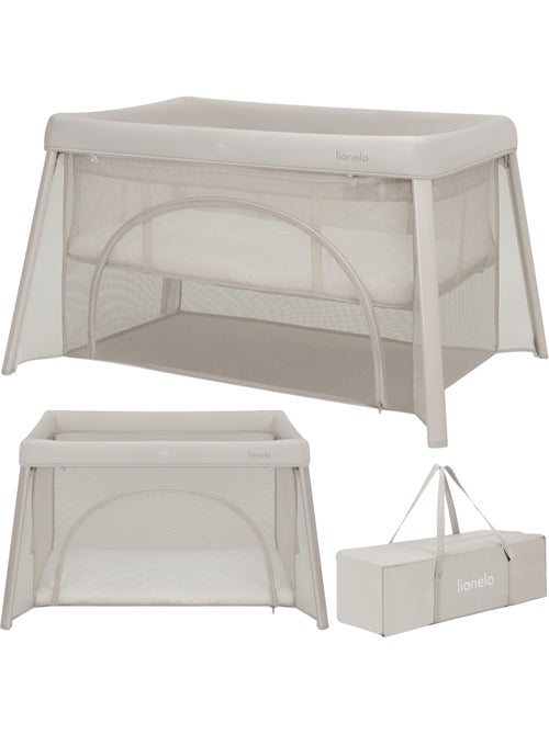 Lit parapluie 2en1 LIONELO Mila - Ultra légère - Lit bébé - 4cm matelas - Sac inclus - Kiabi