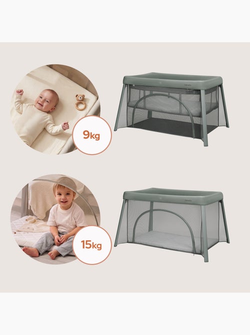 Lit parapluie 2en1 LIONELO Mila - Ultra légère - Lit bébé - 4cm matelas - Sac inclus - Kiabi