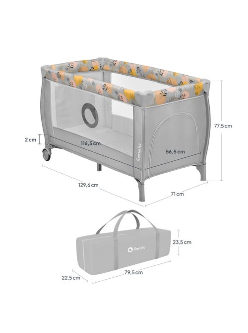 Lit parapluie 3en1 LIONELO Stefi Plus - Parc bébé - Matelas haute densité - Roulettes - 0-36 mois - Kiabi Lit parapluie 3en1 LIONELO Stefi Plus - Parc bébé - Matelas haute densité - Roulettes - 0-36 mois - Kiabi
