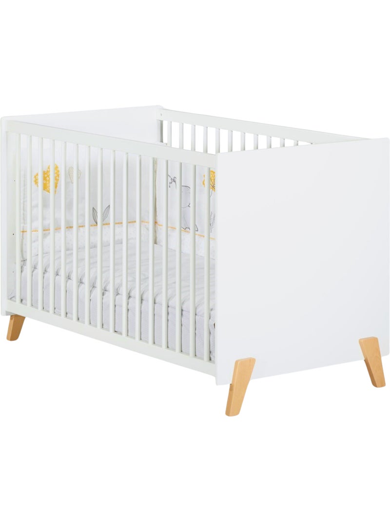 Lit sur pieds en bois - babyprice Blanc Marron - Kiabi