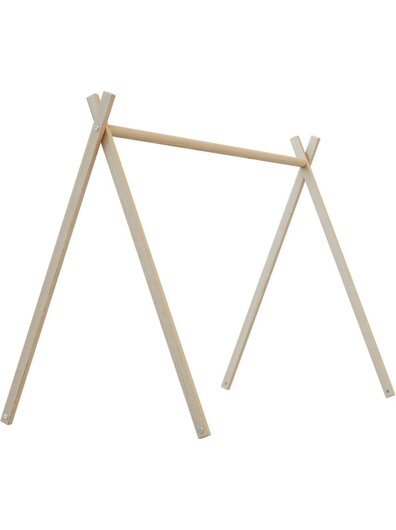 Lit tipi en bois avec toit 60 x 120 cm Marron noisette - Kiabi