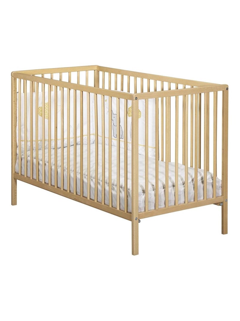 Lit tout barreaux en bois - babyprice Marron - Kiabi