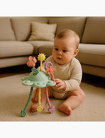 Little l | jouet d'éveil jardin sensoriel en silicone