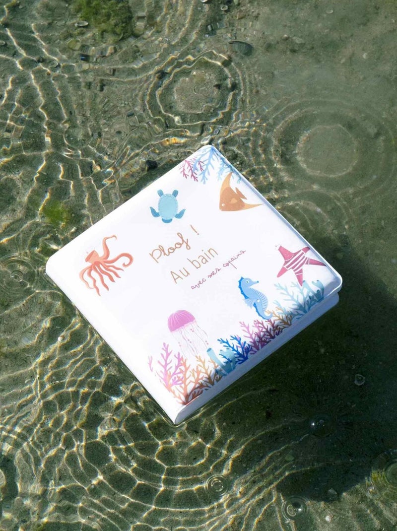 Livre de bain animaux de la mer Blanc - Kiabi