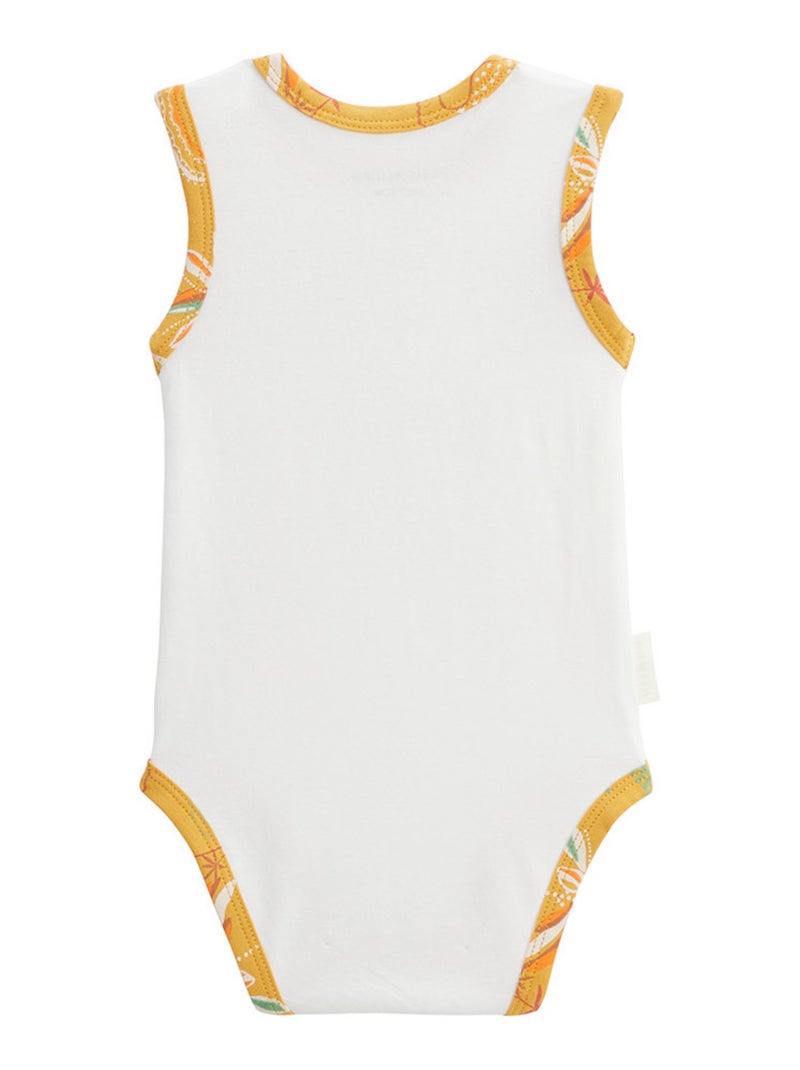 Liwa 2-pack mouwloze babyrompertjes Geel - Kiabi