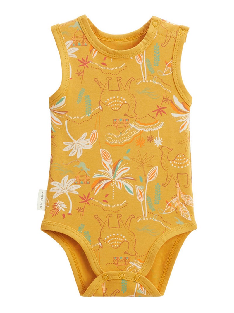 Liwa 2-pack mouwloze babyrompertjes Geel - Kiabi