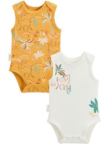 Liwa 2-pack mouwloze babyrompertjes