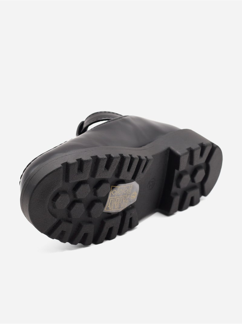 Loafers met gesp Mat zwart - Kiabi