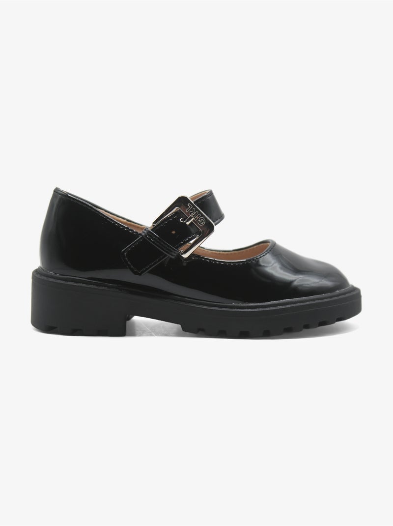Loafers met gesp Zwart Zwart - Kiabi