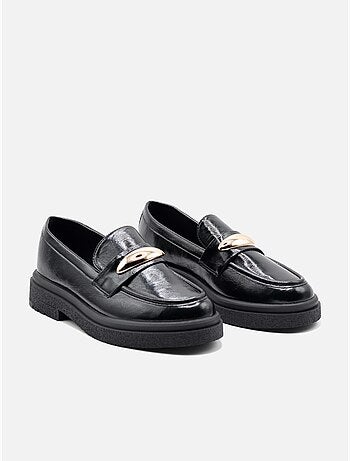 Loafers met glanzende afwerking