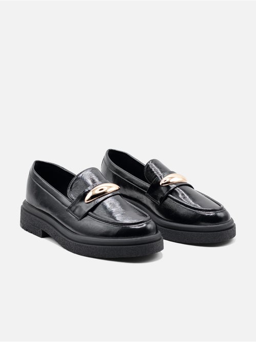 Loafers met glanzende afwerking - Kiabi Loafers met glanzende afwerking - Kiabi