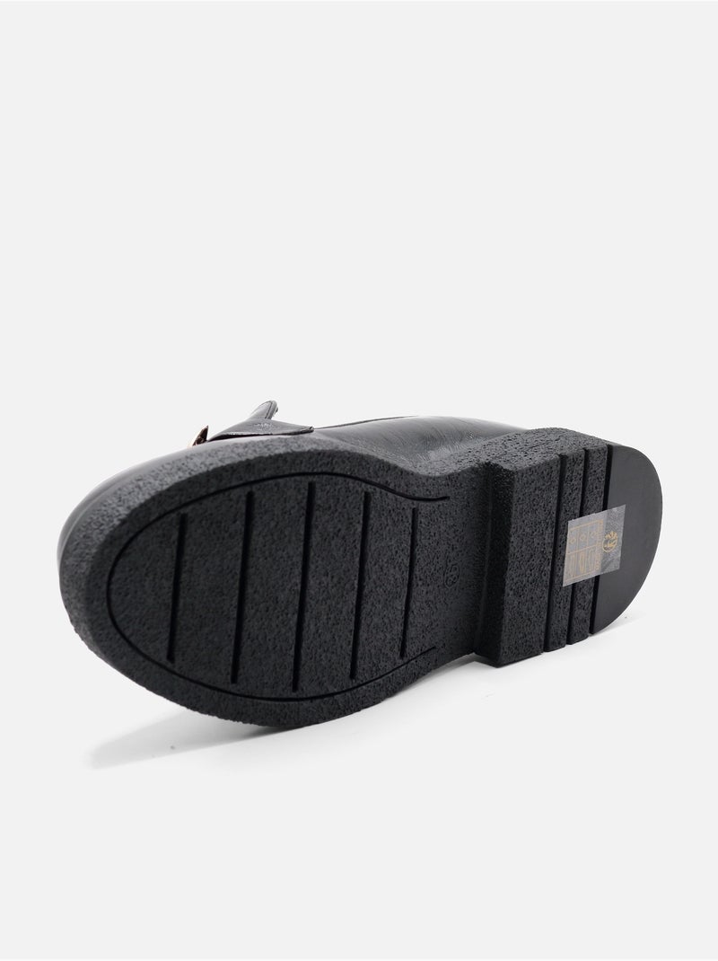 Loafers met glanzende afwerking Zwart - Kiabi