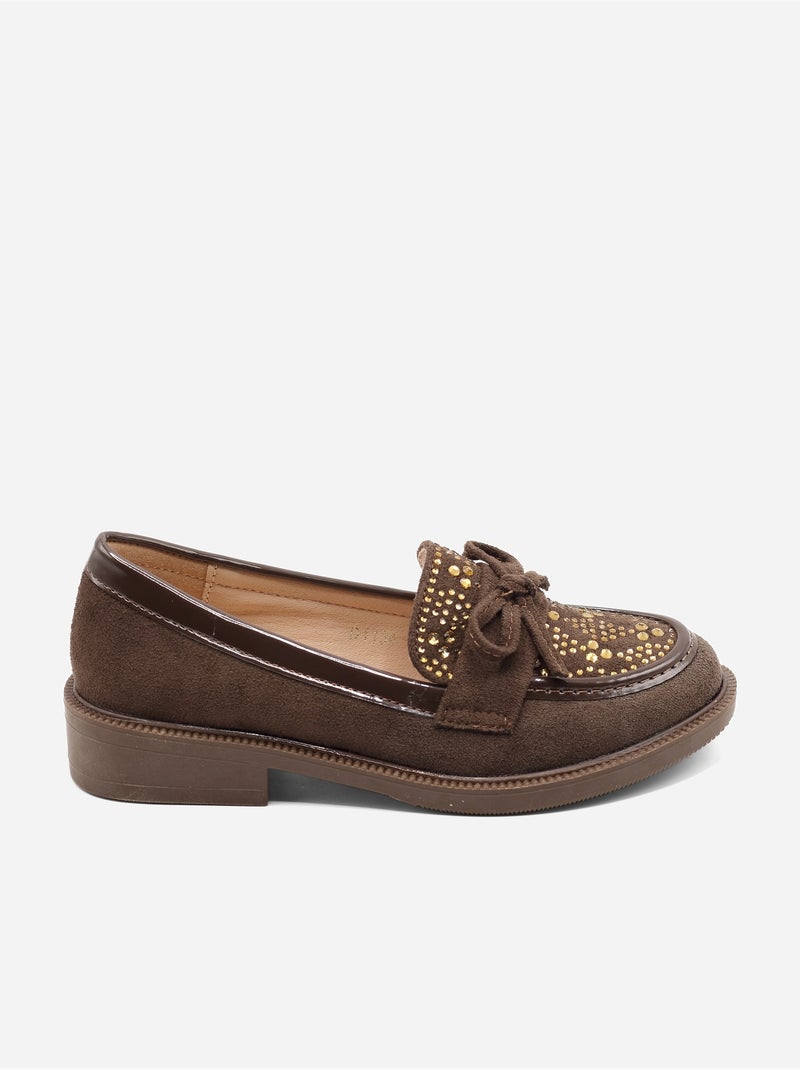 Loafers met strikjes Bruin - Kiabi