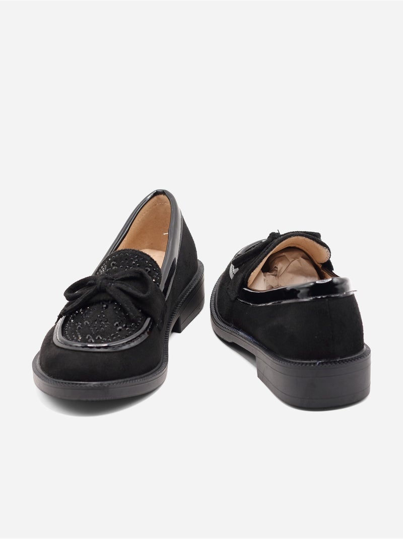 Loafers met strikjes Zwart - Kiabi