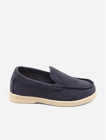 Loafers met suède-look