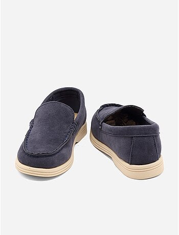 Loafers met suède-look
