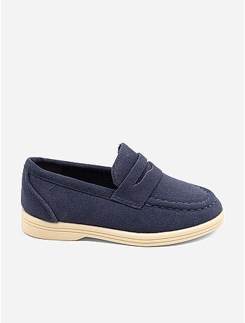 Loafers met suède-look