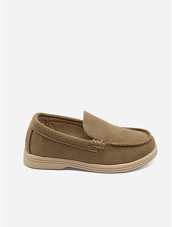 Loafers met suède-look