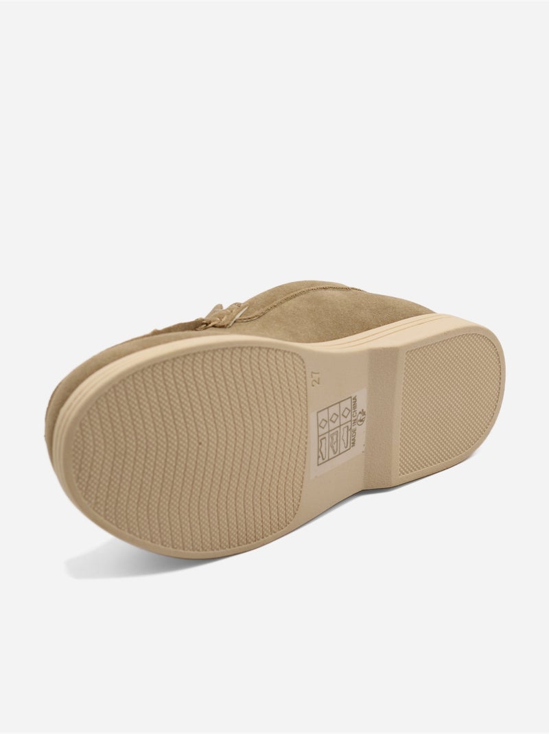 Loafers met suède-look Taupe - Kiabi