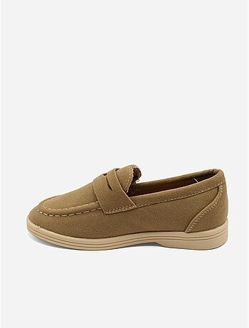 Loafers met suède-look