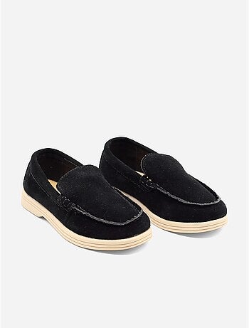 Loafers met suède-look