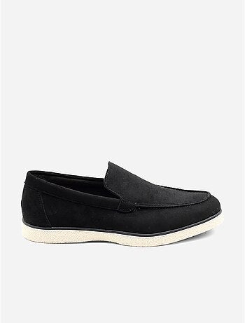 Loafers met suède-look