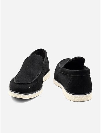 Loafers met suède-look