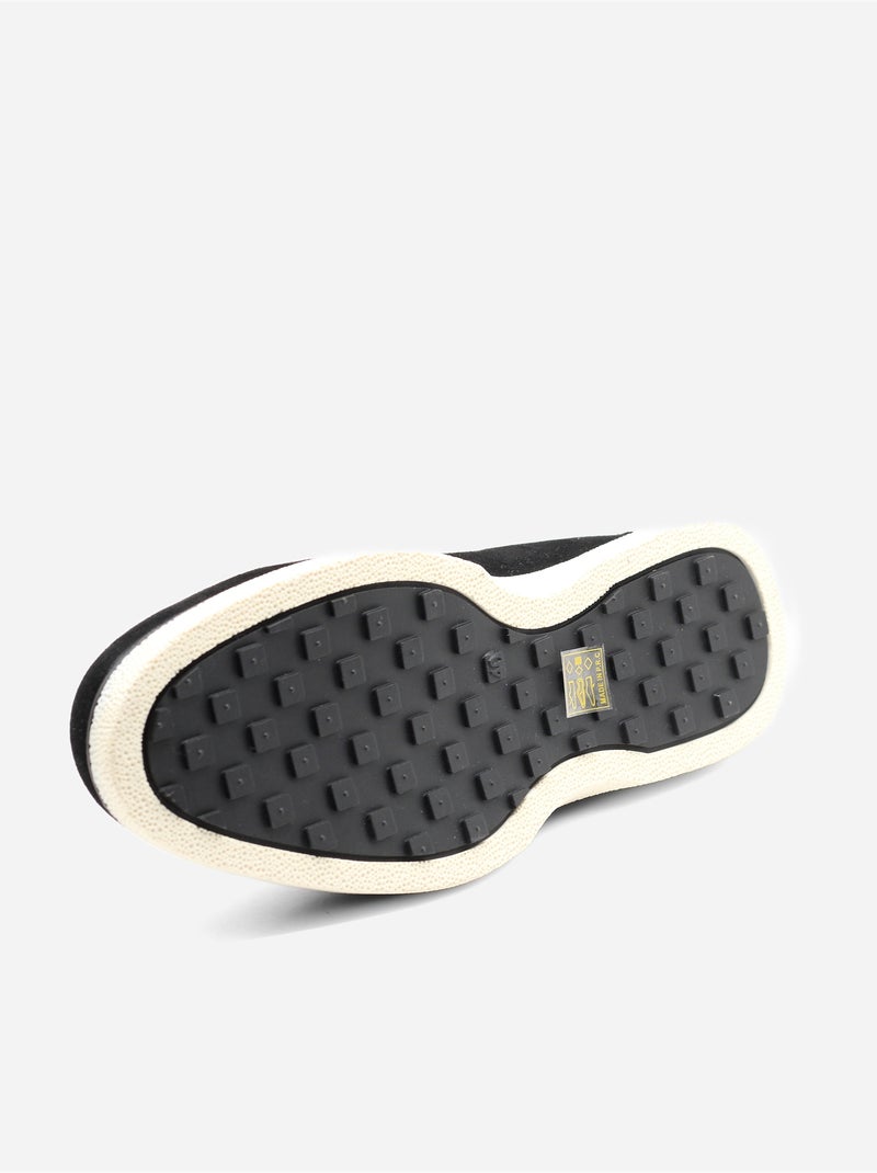 Loafers met suède-look Zwart - Kiabi
