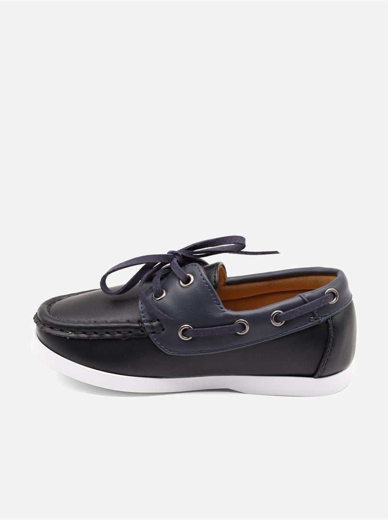 Loafers met veters Zwart - Kiabi