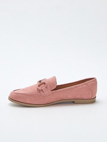 Loafers van suèdine met sieraaddetail op de wreef