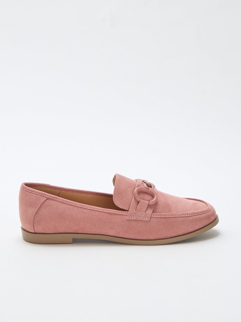 Loafers van suèdine met sieraaddetail op de wreef Rose - Kiabi