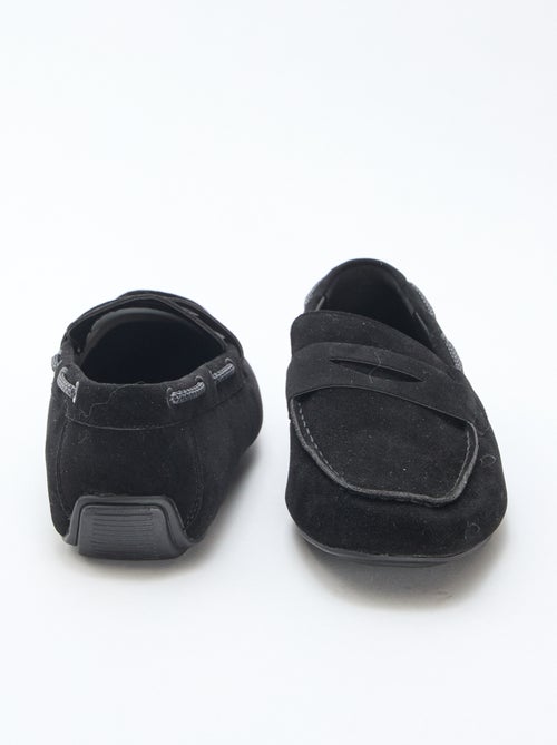 Loafers/bootschoenen van effen suèdine - Kiabi