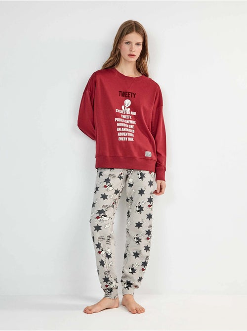 Looney tunes pyjama met tweety print - Kiabi Looney tunes pyjama met tweety print - Kiabi